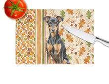 Load image into Gallery viewer, Manchester Terrier Heirloom Fall Glass Cutting Board