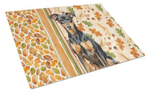 Load image into Gallery viewer, Manchester Terrier Heirloom Fall Glass Cutting Board