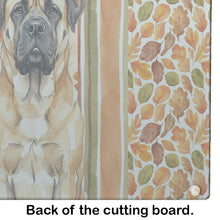 Load image into Gallery viewer, Fawn Mastiff Heirloom Fall Glass Cutting Board