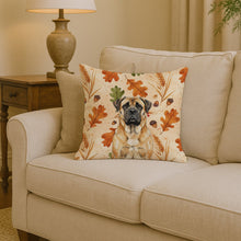 Load image into Gallery viewer, Fawn Mastiff Heirloom Fall Throw Pillow
