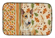 Load image into Gallery viewer, Miniature Bull Terrier Heirloom Fall Dish Drying Mat
