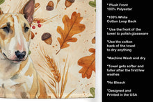 Load image into Gallery viewer, Miniature Bull Terrier Heirloom Fall Kitchen Towel