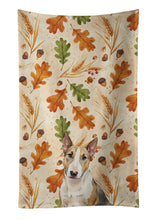 Load image into Gallery viewer, Tricolor Miniature Bull Terrier Heirloom Fall Kitchen Towel