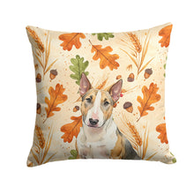 Load image into Gallery viewer, Tricolor Miniature Bull Terrier Heirloom Fall Throw Pillow