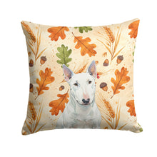 Load image into Gallery viewer, White Miniature Bull Terrier Heirloom Fall Throw Pillow