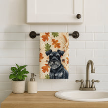 Load image into Gallery viewer, Black Miniature Schnauzer Heirloom Fall Kitchen Towel