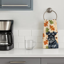 Load image into Gallery viewer, Black Miniature Schnauzer Heirloom Fall Kitchen Towel