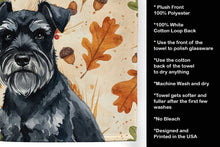 Load image into Gallery viewer, Black Miniature Schnauzer Heirloom Fall Kitchen Towel