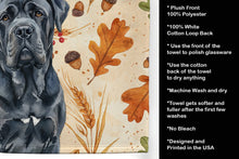 Load image into Gallery viewer, Black Neapolitan Mastiff Heirloom Fall Kitchen Towel