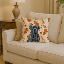 Load image into Gallery viewer, Black Neapolitan Mastiff Heirloom Fall Throw Pillow