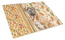 Load image into Gallery viewer, Neapolitan Mastiff Heirloom Fall Glass Cutting Board