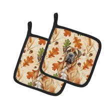 Load image into Gallery viewer, Neapolitan Mastiff Heirloom Fall Pair of Pot Holders