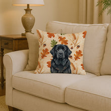 Load image into Gallery viewer, Black Newfoundland Heirloom Fall Throw Pillow