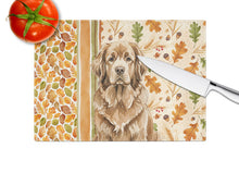 Load image into Gallery viewer, Brown Newfoundland Heirloom Fall Glass Cutting Board