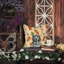 Load image into Gallery viewer, Gray Newfoundland Heirloom Fall Throw Pillow