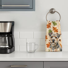 Load image into Gallery viewer, Grizzle and Tan Norfolk Terrier Heirloom Fall Kitchen Towel
