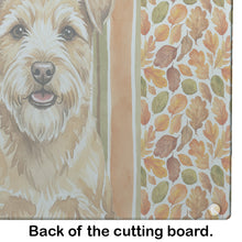 Load image into Gallery viewer, Wheaten Norfolk Terrier Heirloom Fall Glass Cutting Board