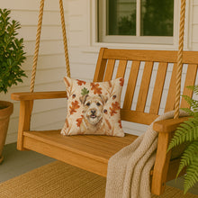 Load image into Gallery viewer, Wheaten Norfolk Terrier Heirloom Fall Throw Pillow