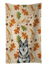 Load image into Gallery viewer, Norwegian Elkhound Heirloom Fall Kitchen Towel