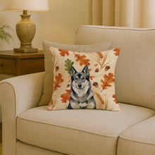 Load image into Gallery viewer, Norwegian Elkhound Heirloom Fall Throw Pillow