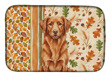Load image into Gallery viewer, Copper Nova Scotia Duck Tolling Retriever Heirloom Fall Dish Drying Mat