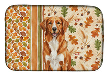 Load image into Gallery viewer, Orange Nova Scotia Duck Tolling Retriever Heirloom Fall Dish Drying Mat
