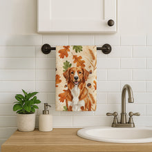 Load image into Gallery viewer, Orange Nova Scotia Duck Tolling Retriever Heirloom Fall Kitchen Towel