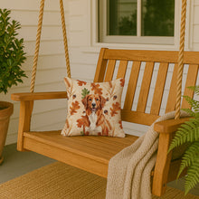 Load image into Gallery viewer, Orange Nova Scotia Duck Tolling Retriever Heirloom Fall Throw Pillow