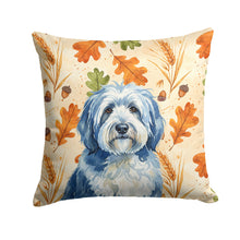 Load image into Gallery viewer, Blue and White Old English Sheepdog Heirloom Fall Throw Pillow