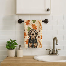Load image into Gallery viewer, Black and Tan Otterhound Heirloom Fall Kitchen Towel