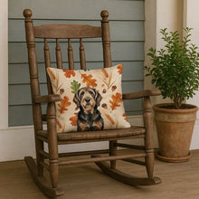 Load image into Gallery viewer, Black and Tan Otterhound Heirloom Fall Throw Pillow