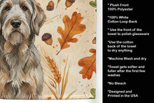 Load image into Gallery viewer, Grizzle and Tan Otterhound Heirloom Fall Kitchen Towel