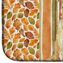 Load image into Gallery viewer, Wheaten and Tan Otterhound Heirloom Fall Dish Drying Mat
