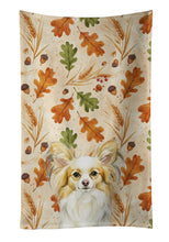 Load image into Gallery viewer, Lemon and White Papillon Heirloom Fall Kitchen Towel