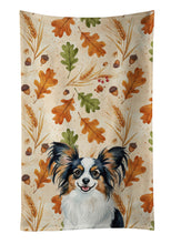 Load image into Gallery viewer, Tricolor Papillon Heirloom Fall Kitchen Towel