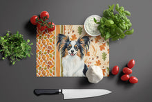 Load image into Gallery viewer, Tricolor Papillon Heirloom Fall Glass Cutting Board