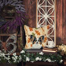 Load image into Gallery viewer, Tricolor Papillon Heirloom Fall Throw Pillow