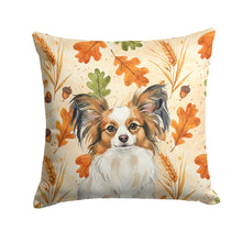 Load image into Gallery viewer, White with Sable Papillon Heirloom Fall Throw Pillow