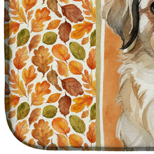 Load image into Gallery viewer, Fawn Pekingese Heirloom Fall Dish Drying Mat
