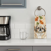 Load image into Gallery viewer, Fawn Pekingese Heirloom Fall Kitchen Towel