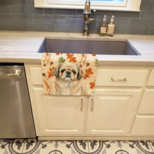 Load image into Gallery viewer, Fawn Pekingese Heirloom Fall Kitchen Towel