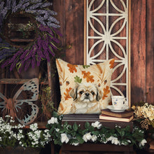 Load image into Gallery viewer, Fawn Pekingese Heirloom Fall Throw Pillow