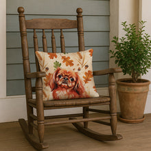 Load image into Gallery viewer, Red Pekingese Heirloom Fall Throw Pillow