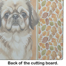 Load image into Gallery viewer, Sable Pekingese Heirloom Fall Glass Cutting Board