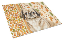 Load image into Gallery viewer, Sable Pekingese Heirloom Fall Glass Cutting Board