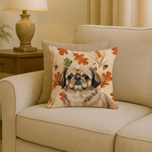 Load image into Gallery viewer, Sable Pekingese Heirloom Fall Throw Pillow