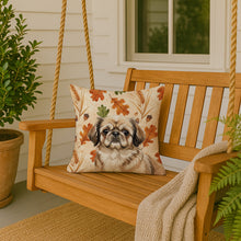 Load image into Gallery viewer, Sable Pekingese Heirloom Fall Throw Pillow