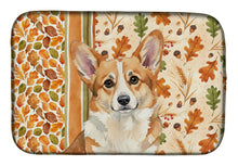 Load image into Gallery viewer, Corgi Heirloom Fall Dish Drying Mat