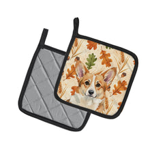 Load image into Gallery viewer, Corgi Heirloom Fall Pair of Pot Holders