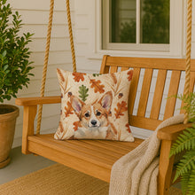 Load image into Gallery viewer, Corgi Heirloom Fall Throw Pillow